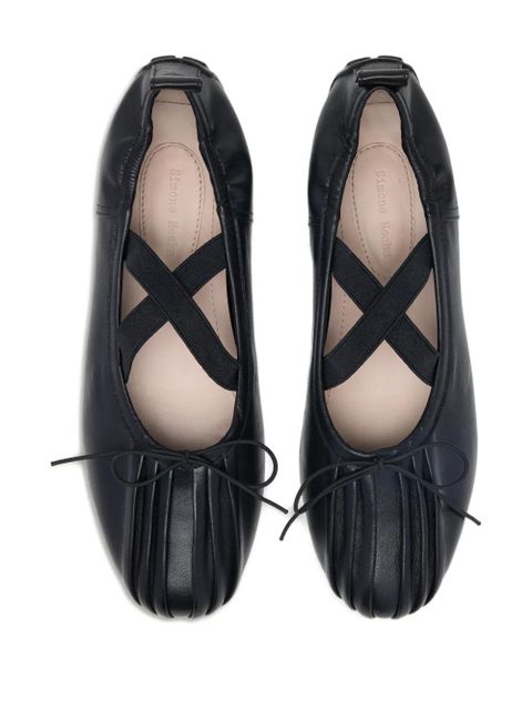 Simone Rocha Grip cross-strap ballet flats - Black - zdjęcie produktu nr 2