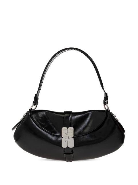 GANNI logo-buckle shoulder bag - Black - zdjęcie produktu nr 1
