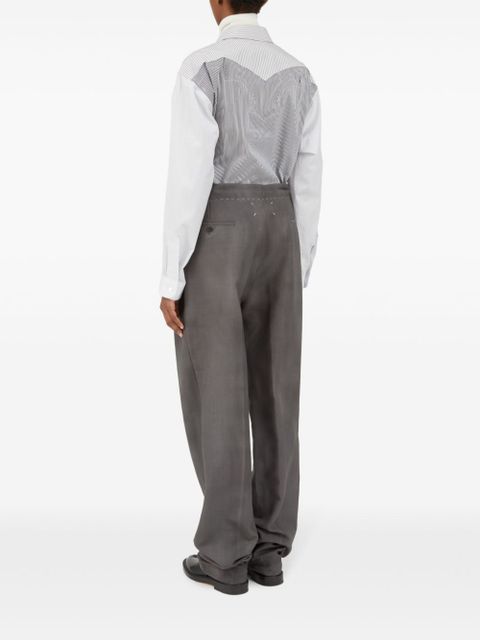 Maison Margiela drawstring straight-leg trousers - Grey