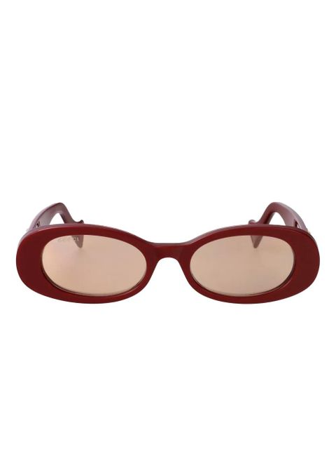 Gucci Eyewear oval-frame sunglasses - Red