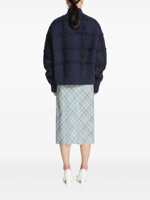 DRIES VAN NOTEN high-neck sweater - Blue