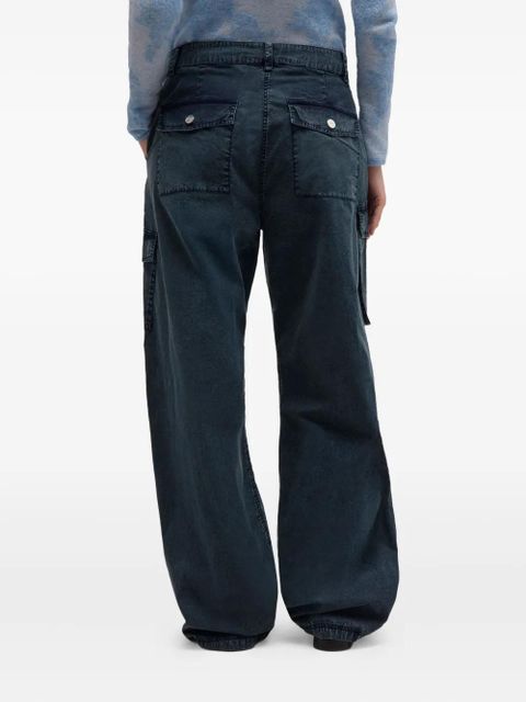 GANNI cargo-pockets trousers - Blue