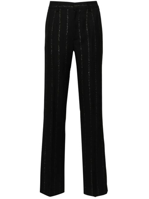 Alessandra Rich Lurex pinstriped trousers - Black - zdjęcie produktu nr 1