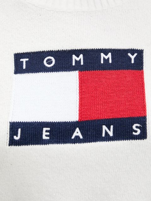 Tommy Jeans sweter damski kolor beżowy DW0DW21690 - zdjęcie produktu nr 2