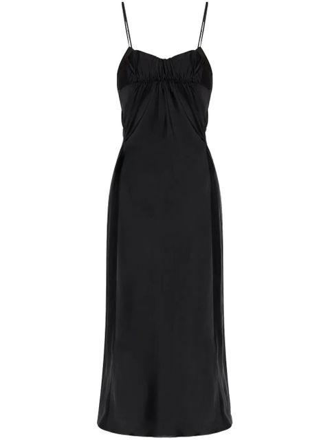 Jil Sander gathered-bustier midi dress - Black - zdjęcie produktu nr 2