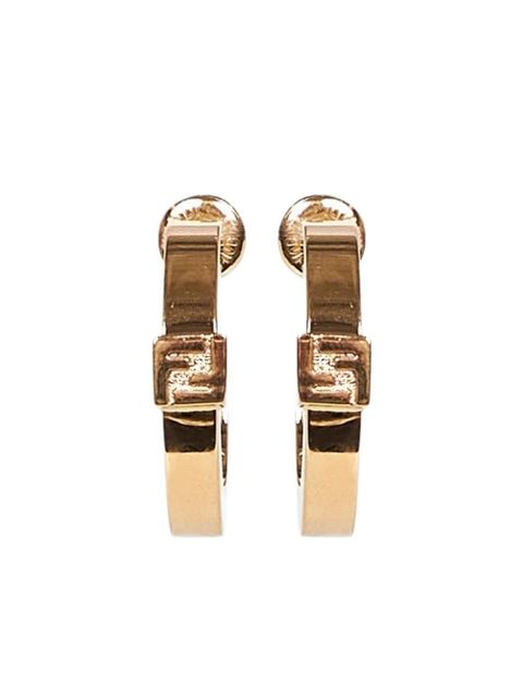 FENDI FF-logo hoop earrings - Gold - zdjęcie produktu nr 1