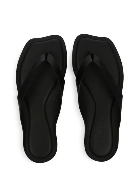 MM6 Maison Margiela anatomic leather flip flops - Black