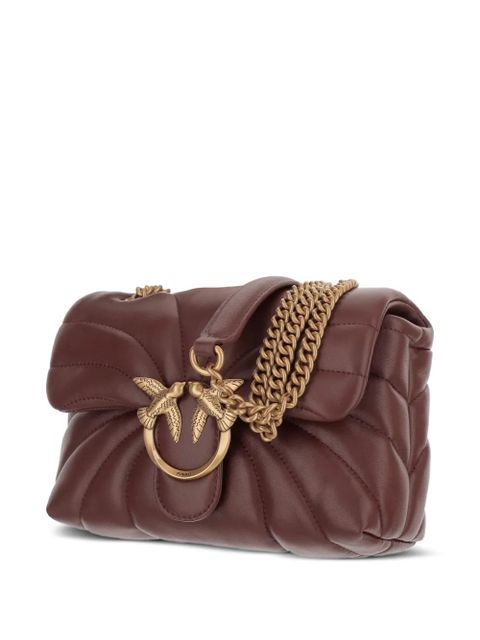 PINKO Mini Love Bag Puff Butterfly quilted shoulder bag - Brown