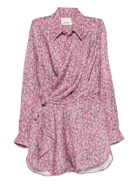 ISABEL MARANT Harmony floral mini dress - Pink - zdjęcie produktu nr 1