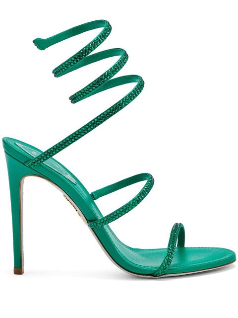 René Caovilla 105mm Cleo sandals - Green