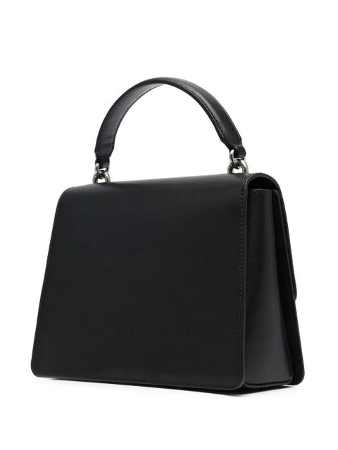 PINKO Love Birds leather tote bag - Black