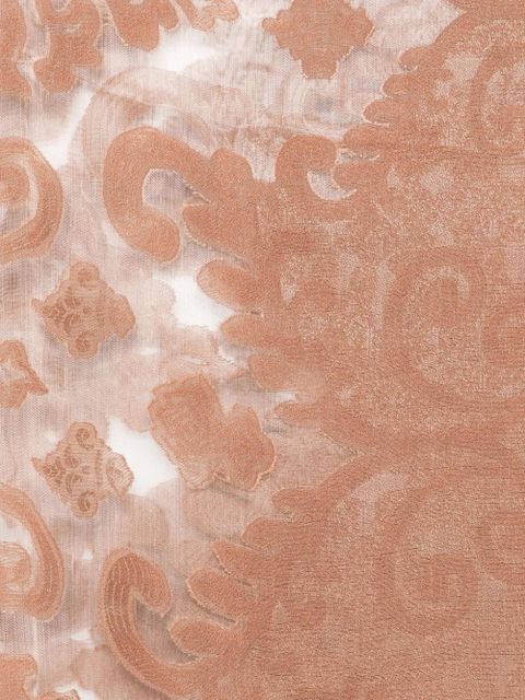 TWINSET floral-pattern scarf - Brown - zdjęcie produktu nr 2