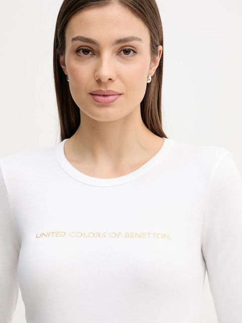 United Colors of Benetton longsleeve bawełniany