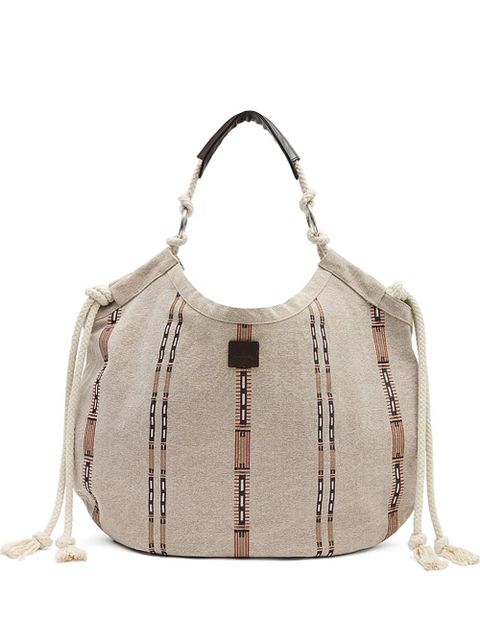 ISABEL MARANT Byron cotton tote bag - Neutrals - zdjęcie produktu nr 1
