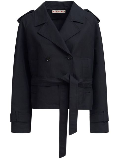 Marni double-breasted trench jacket - Black - zdjęcie produktu nr 1