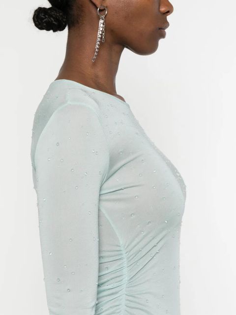 Blumarine sheer maxi dress - Blue