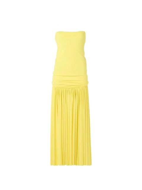 Jacquemus cross-back gathered dress - Yellow - zdjęcie produktu nr 1