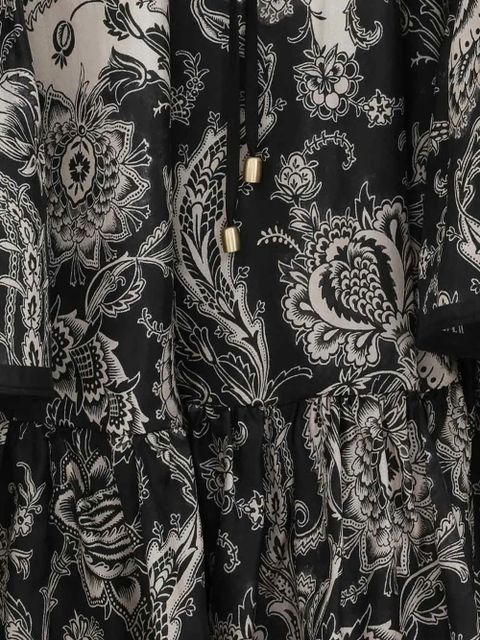 ZIMMERMANN paisley-print ruffled dress - Neutrals