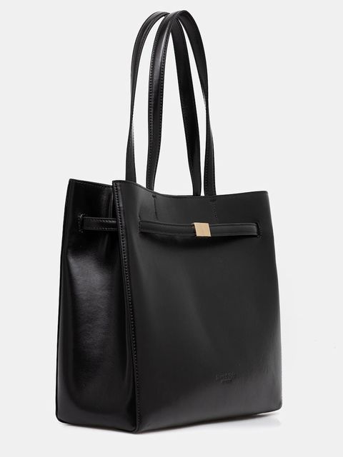 Marc O'Polo torebka skórzana kolor czarny 5000009275 - zdjęcie produktu nr 2