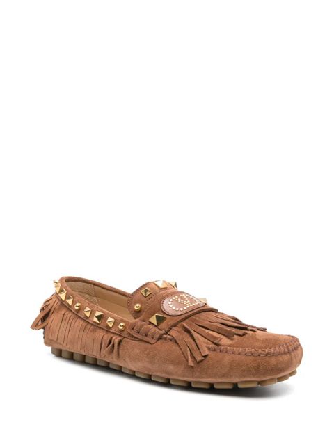 Valentino Garavani Rockstud loafers - Brown