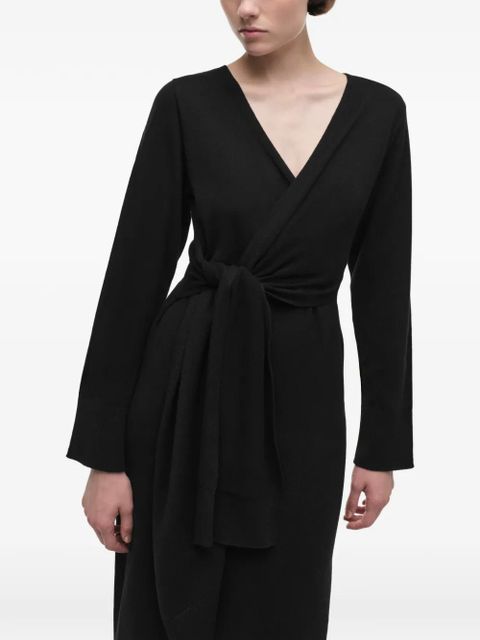 Simkhai Skyla tie-waist cotton midi dress - Black - zdjęcie produktu nr 2