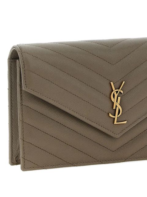Saint Laurent envelope-design cross body bag - Brown