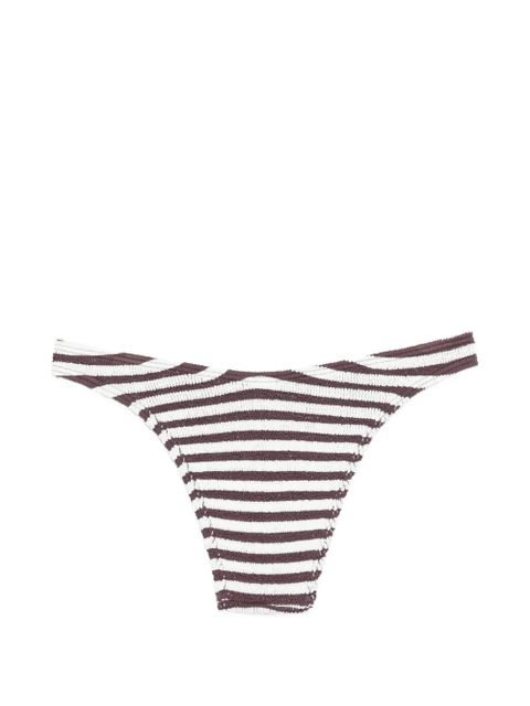 Bond-eye striped bikini bottoms - Brown - zdjęcie produktu nr 2