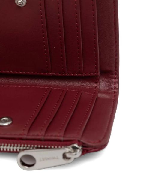 TWINSET zipped leather wallet - Red