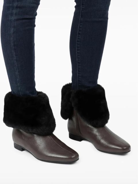 TOTEME shearling boots - Brown