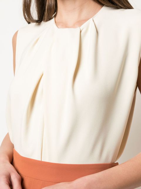 The Row sleeveless flared blouse - White