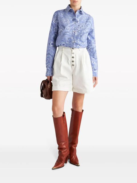ETRO button-up bermuda shorts - White