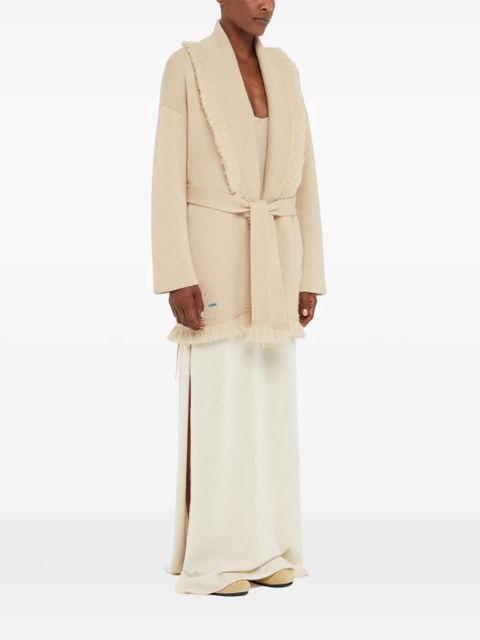 Alanui Finest single-breasted coat - Neutrals