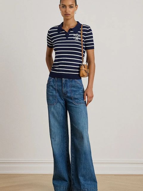 Lauren Ralph Lauren polo damski kolor granatowy 200P03506