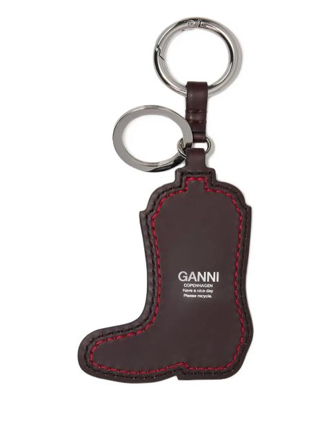 GANNI boot-shaped keyring - Red - zdjęcie produktu nr 2
