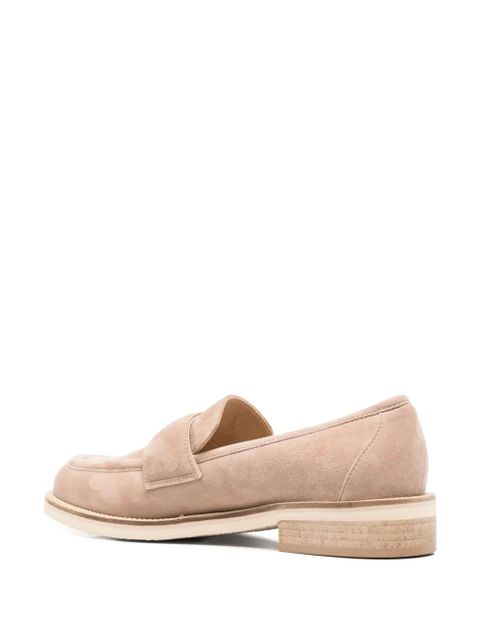Casadei logo-plaque loafers - Neutrals