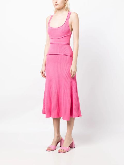 Acler Greenwood midi dress - Pink
