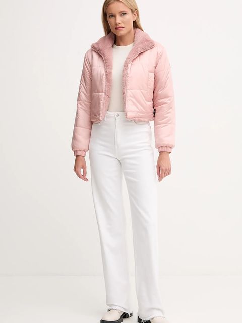 Save The Duck kurtka dwustronna YUKI kolor różowy zimowa D32492W.FURY21 - zdjęcie produktu nr 2