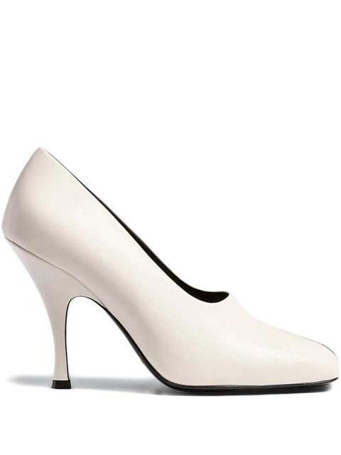 KHAITE Eva Peep Toe pumps - White