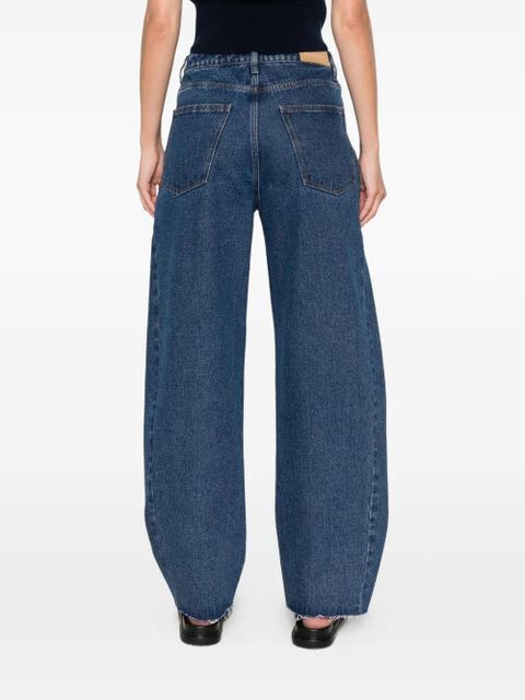SANDRO frayed-hem trousers - Blue