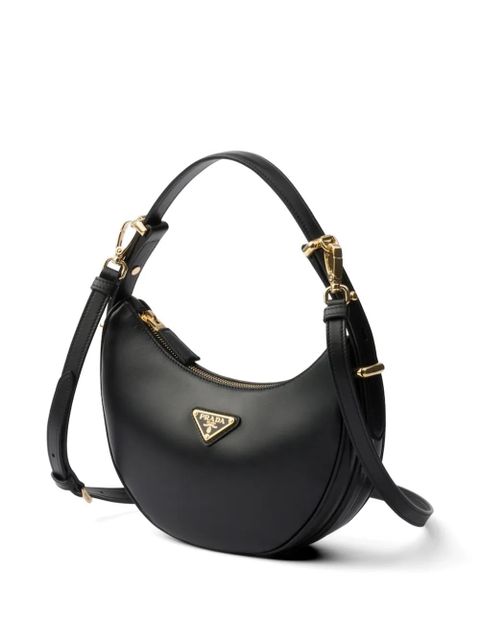 Prada Arqué leather shoulder bag - Black