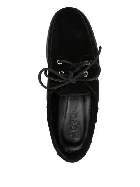 Aeyde Harris boat shoes - Black