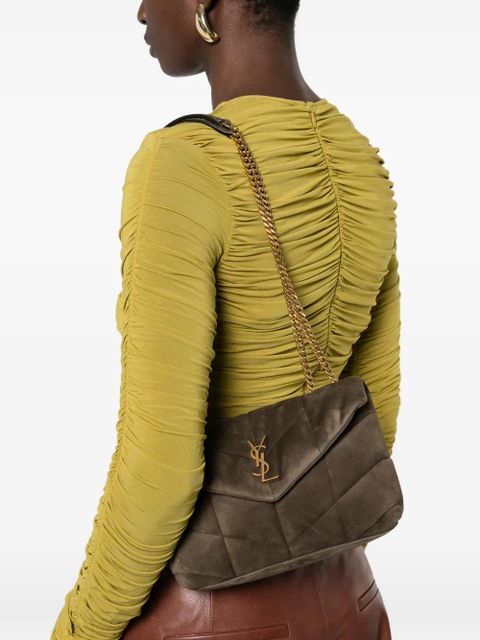 Saint Laurent Puffer Toy quilted shoulder bag - Brown