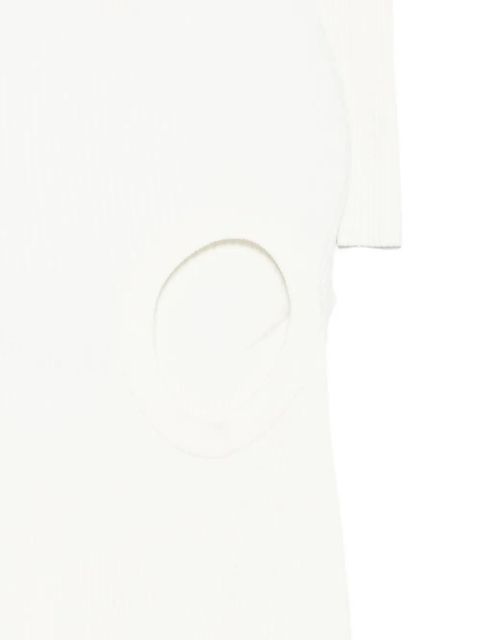 Coperni ribbed-knit dress - White