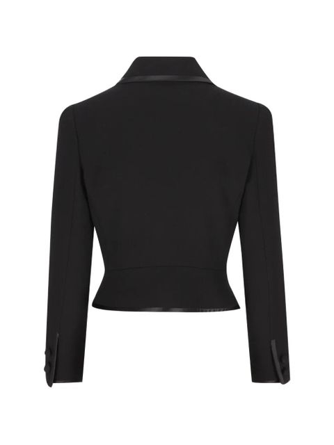 Valentino Garavani bow-embellishment button-fastening wool jacket - Black - zdjęcie produktu nr 2