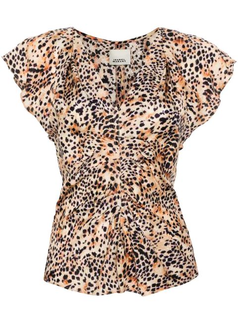 ISABEL MARANT Lonea blouse - Neutrals - zdjęcie produktu nr 1