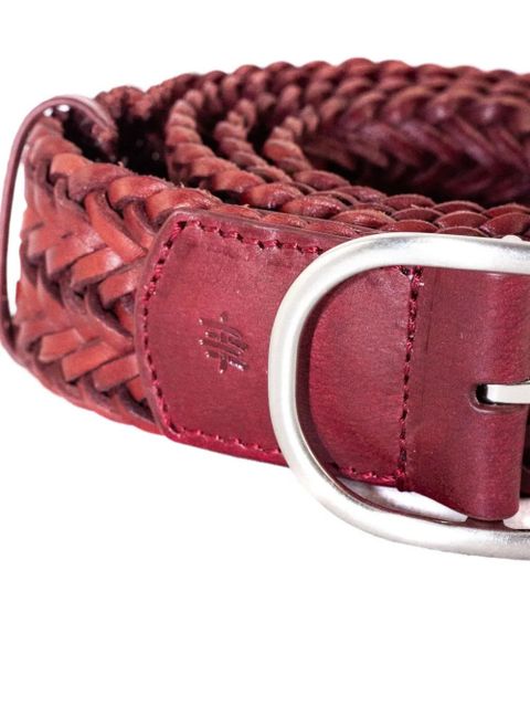 DRAGON DIFFUSION braided-leather belt - Red - zdjęcie produktu nr 2