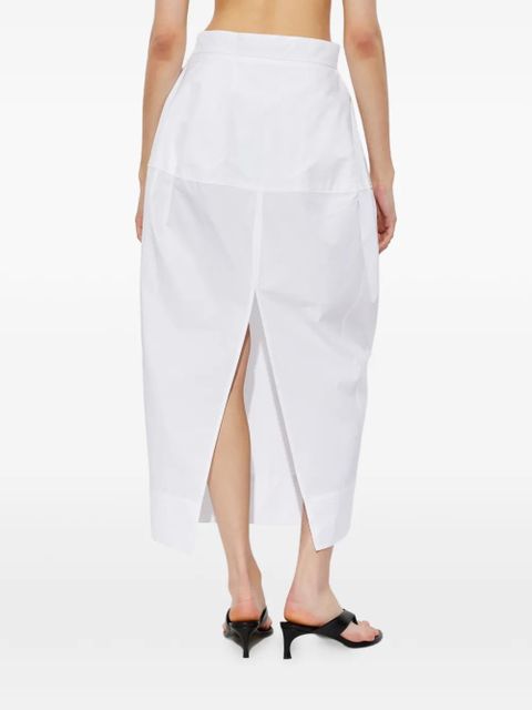Róhe pocket midi skirt - White