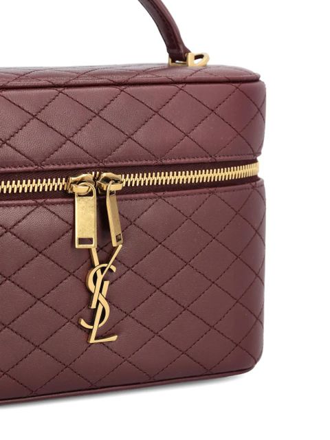 Saint Laurent Gaby large vanity bag in lambskin - Red