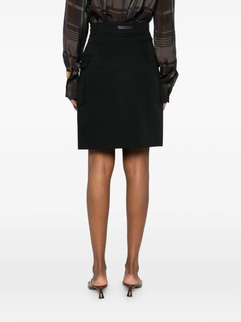 Max Mara flap-pocket mini skirt - Black