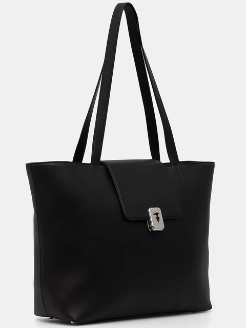 Trussardi torebka skórzana kolor czarny Z605E005982N - zdjęcie produktu nr 2